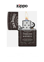 Zippo Lighter Jack Daniels Black Ice Logo And Portrait 60005879
