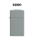 Zippo Lighter 49527 Slim Flat Grey Windproof Lifetime Guarantee Free Delivery