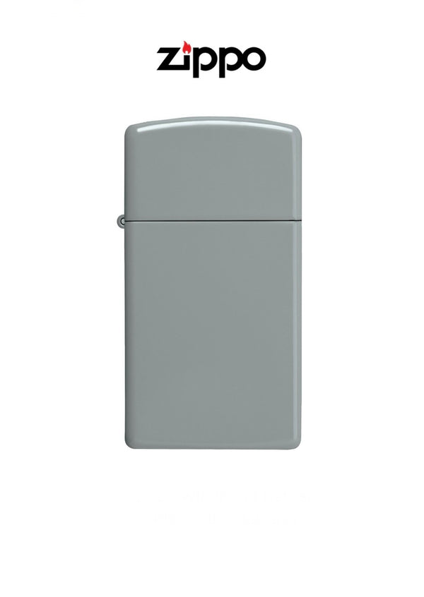 Zippo Lighter 49527 Slim Flat Grey Windproof Lifetime Guarantee Free Delivery
