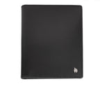 Black Zippo Signature leather credit card wallet with 14 card slots, slim design, and sleek finish.