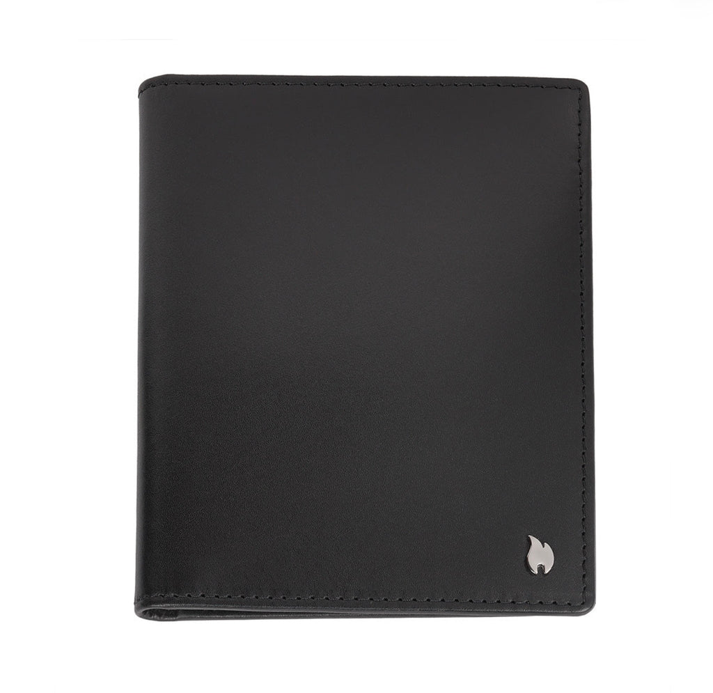 Zippo Signature Leather Credit Card Wallet 9 Card Cases Black 2007992 Free Delivery