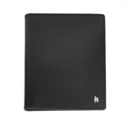 Black Zippo Signature leather credit card wallet with nine card slots, slim design, and sleek finish.