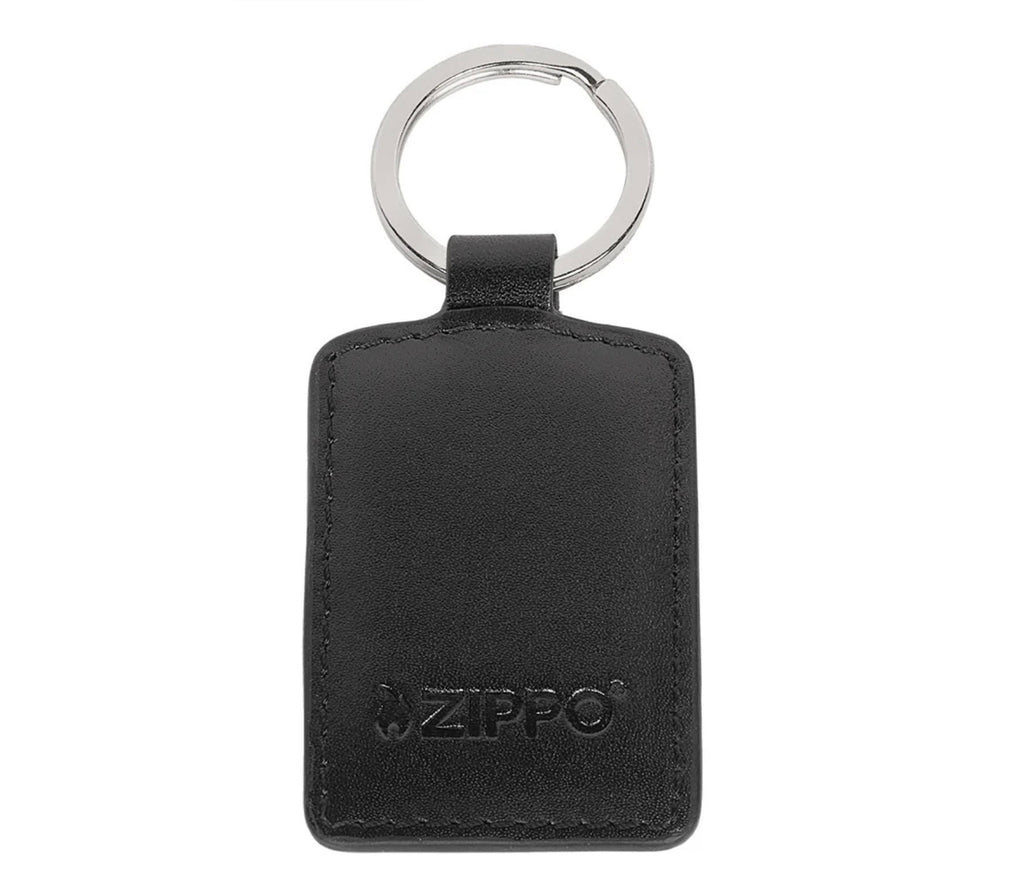 Zippo Signature Leather Keyring 2007994 Free Delivery