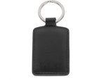 Zippo Signature leather keyring with metal keychain attachment, featuring the Zippo logo embossed on the leather.