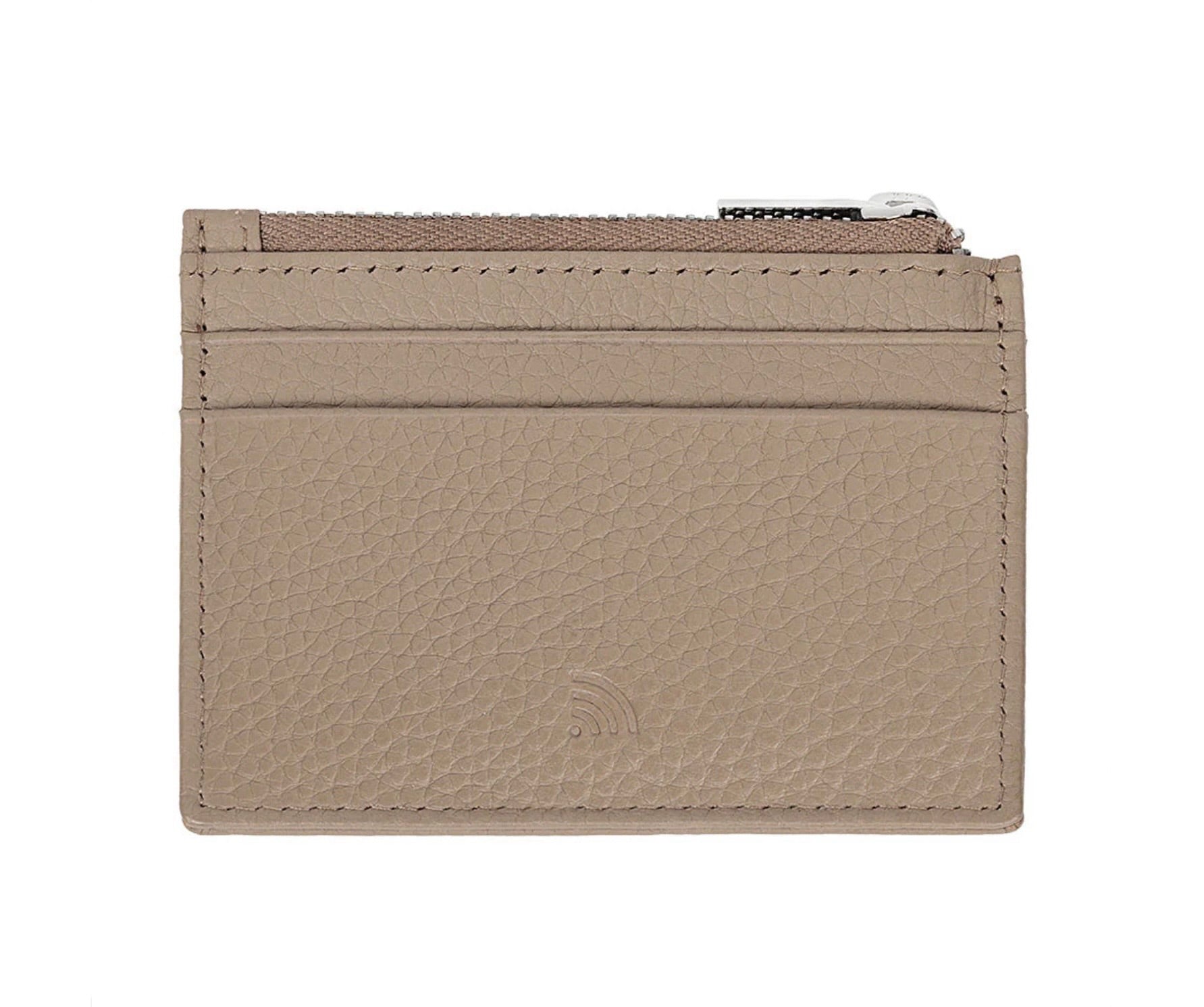 Zippo Signature Nappa Leather Credit Card Case Taupe Ladies 2008021 Free Delivery