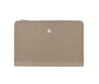 Zippo Signature Nappa Leather Wallet for ladies in medium taupe, featuring a sleek design and multiple card slots.