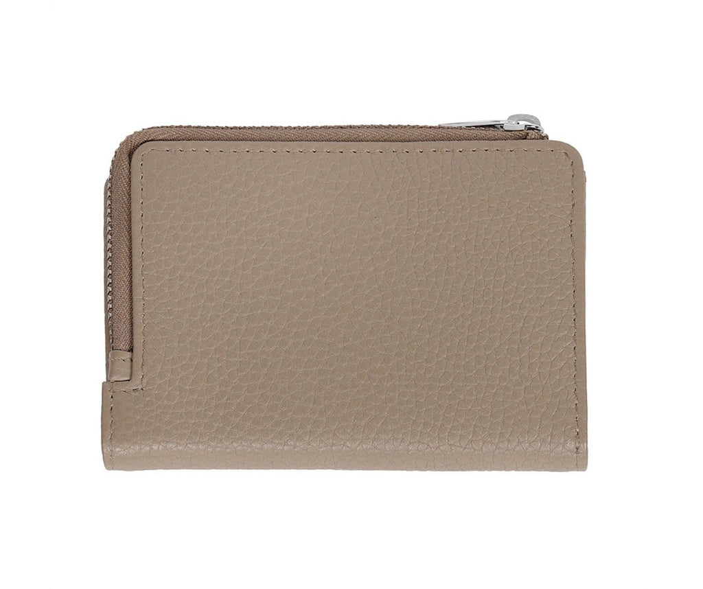 Zippo Signature Nappa Leather Wallet Purse Medium Taupe Ladies 2008022 Free Delivery