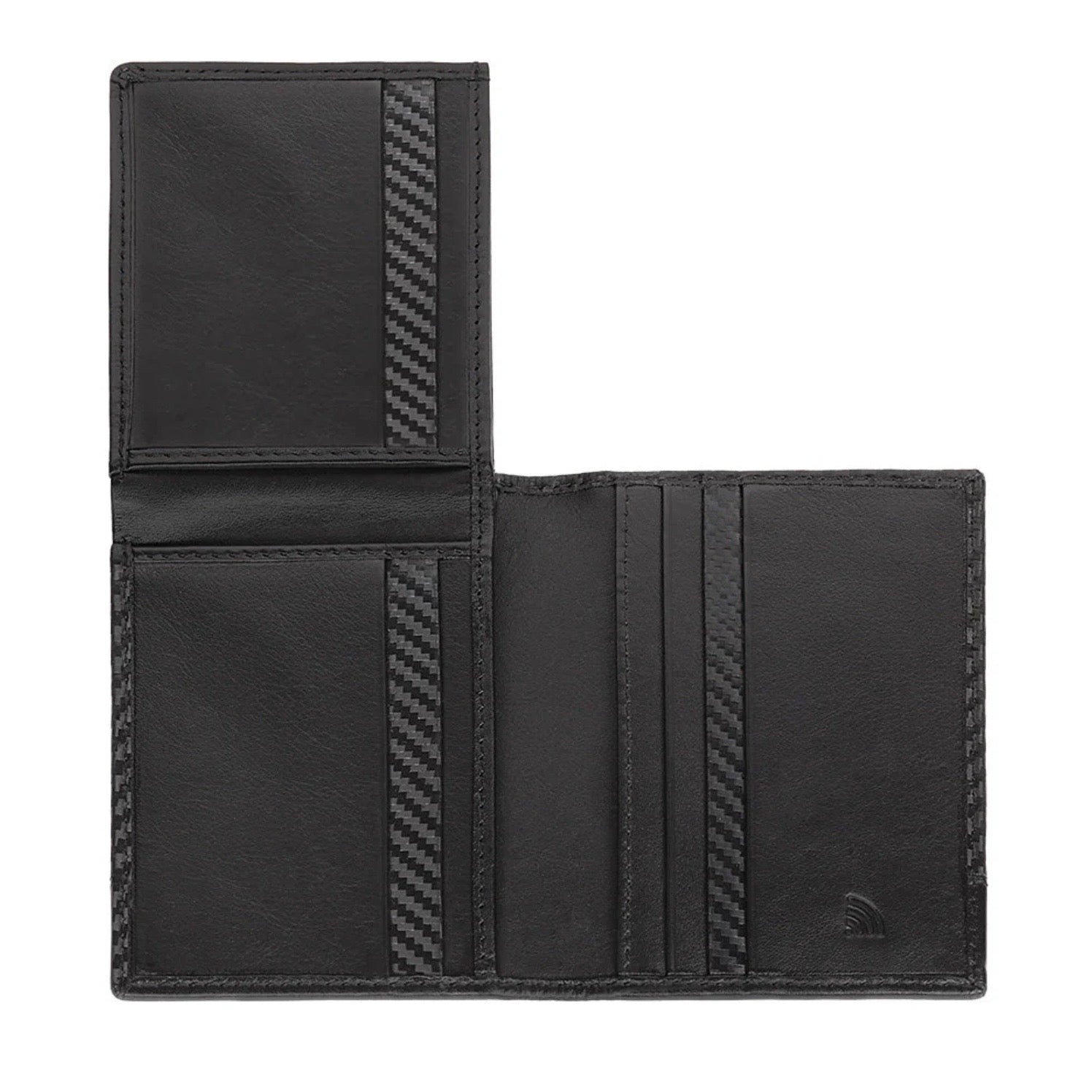 Zippo Carbon Range Wallet Tri-Fold Leather Black 2008000 Free Delivery