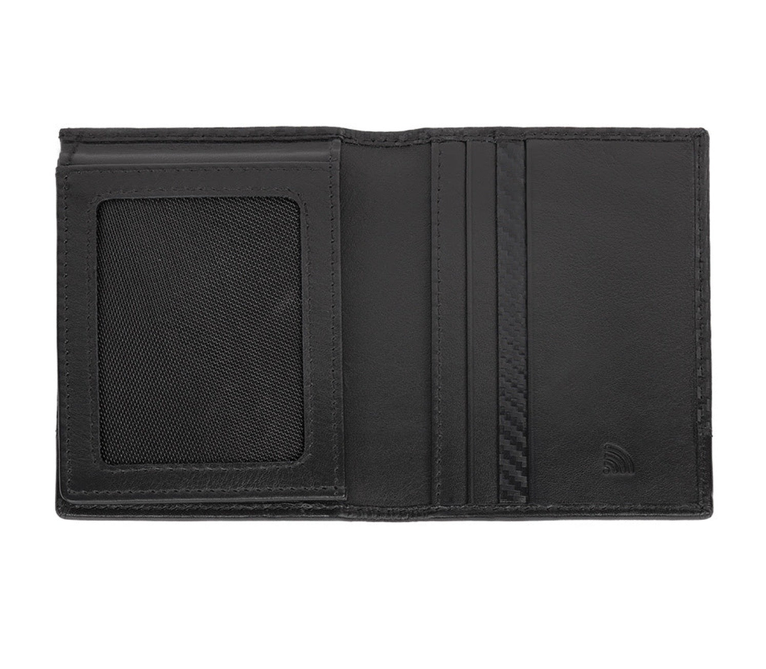 Zippo Carbon Range Wallet Tri-Fold Leather Black 2008000 Free Delivery