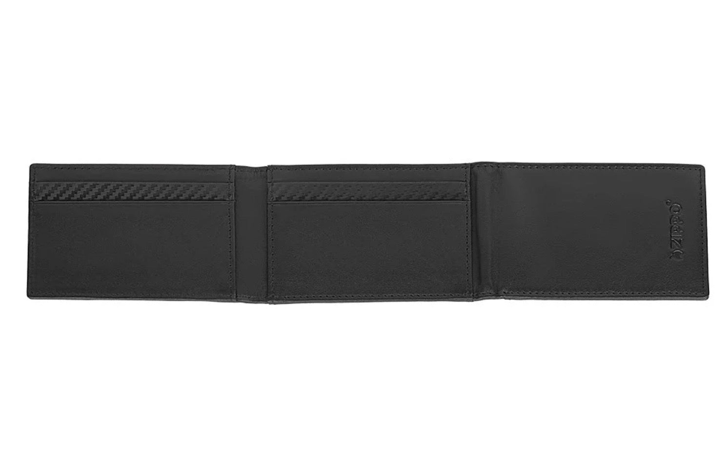 Zippo Carbon Range Credit Card Case 10 Card Wallet Leather Black 2007998 Free Delivery