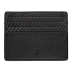 Black leather Zippo Carbon Range credit card wallet holding nine cards, compact design with sleek, minimalist style.