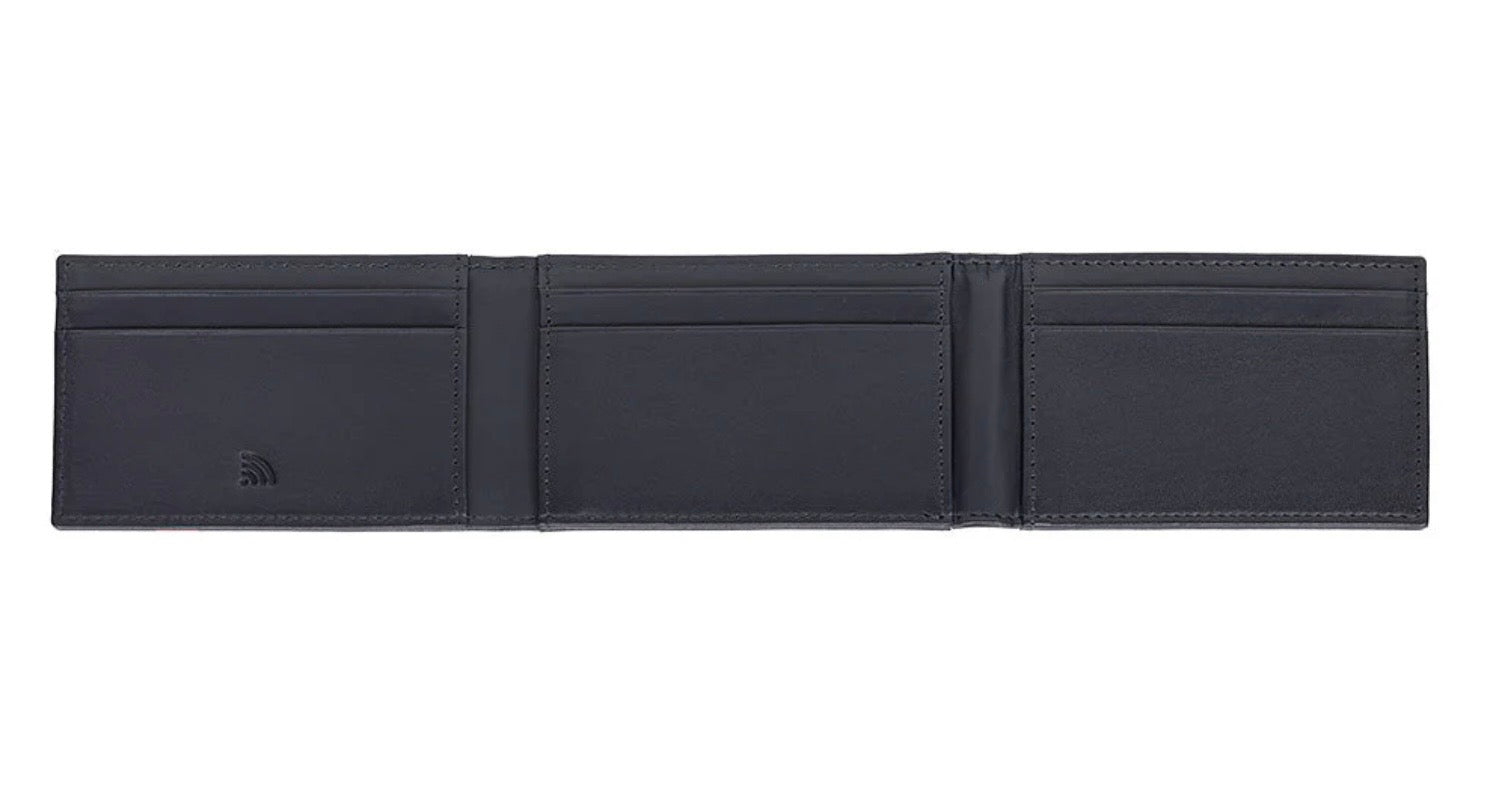 Zippo Credit Card Case Foldable 10 Cards Slots Leather Navy Blue 2008016 Free Delivery