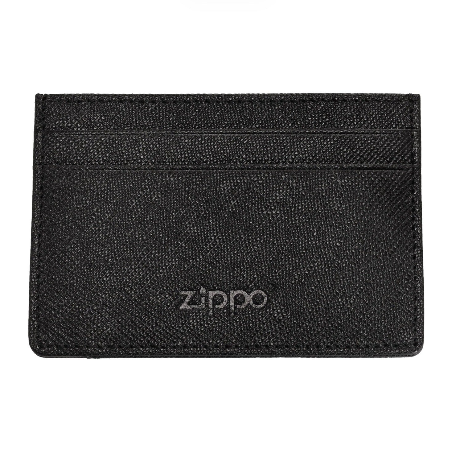 Zippo Saffiano Money Clip Wallet Leather Black 2007079 Free Delivery