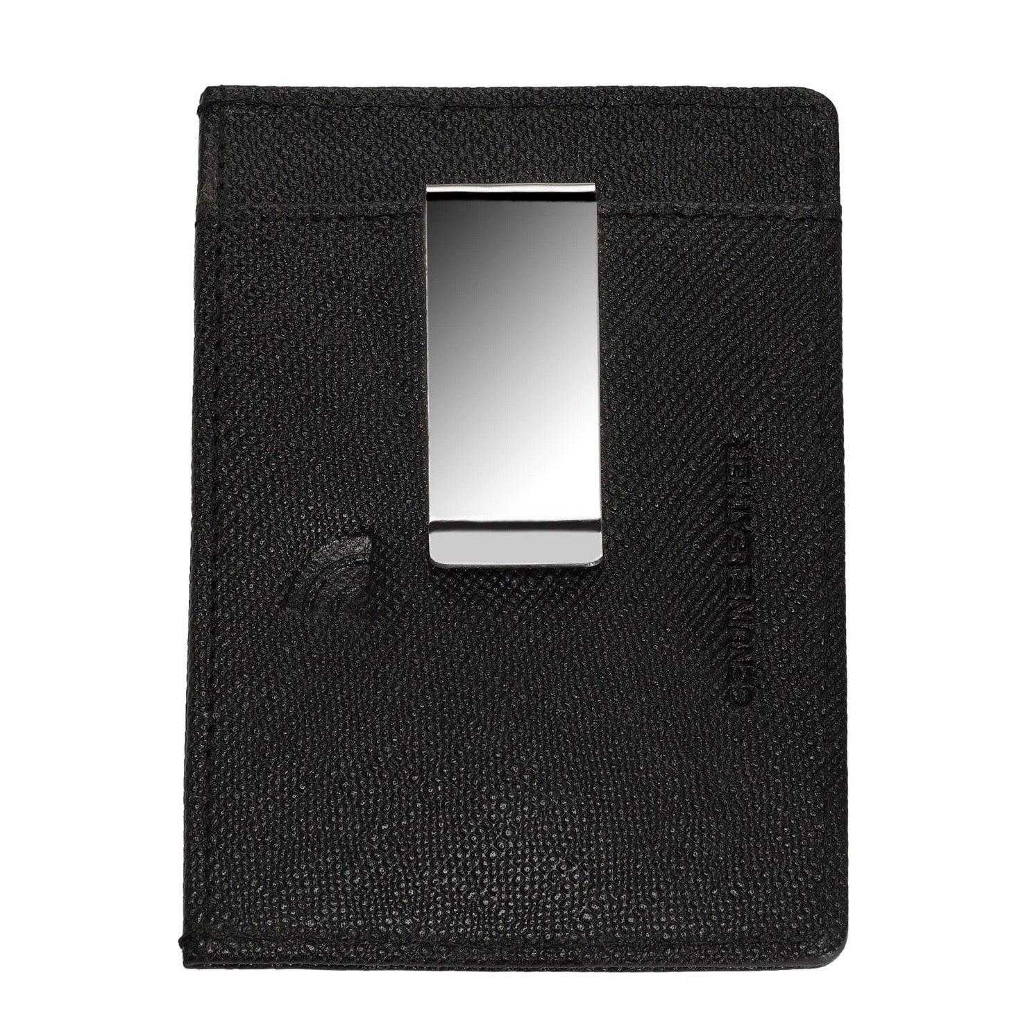 Zippo Saffiano Money Clip Wallet Leather Black 2007079 Free Delivery