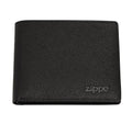 Zippo Saffiano Credit Card Wallet Leather Black 2007085 Free Delivery