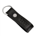 Zippo Saffiano Black Leather Keyring 2007082 Free Delivery