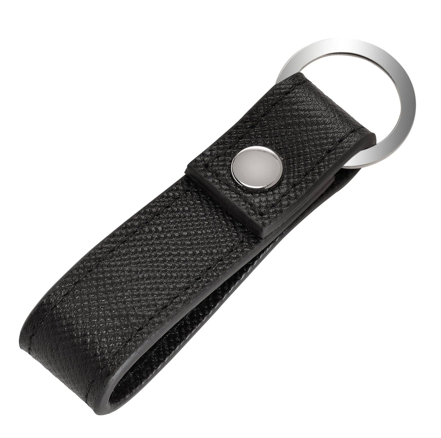 Zippo Saffiano Black Leather Keyring 2007082 – Maxis Retail Ltd