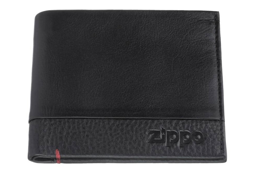 Zippo Credit Card Wallet Black Nappa Leather 2006022 Free Delivery