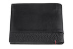 Black Zippo credit card wallet made of Nappa leather with sleek design, compact and suitable for holding multiple cards.