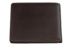 Brown Zippo credit card wallet made of Nappa leather with multiple card slots, compact and stylish design.