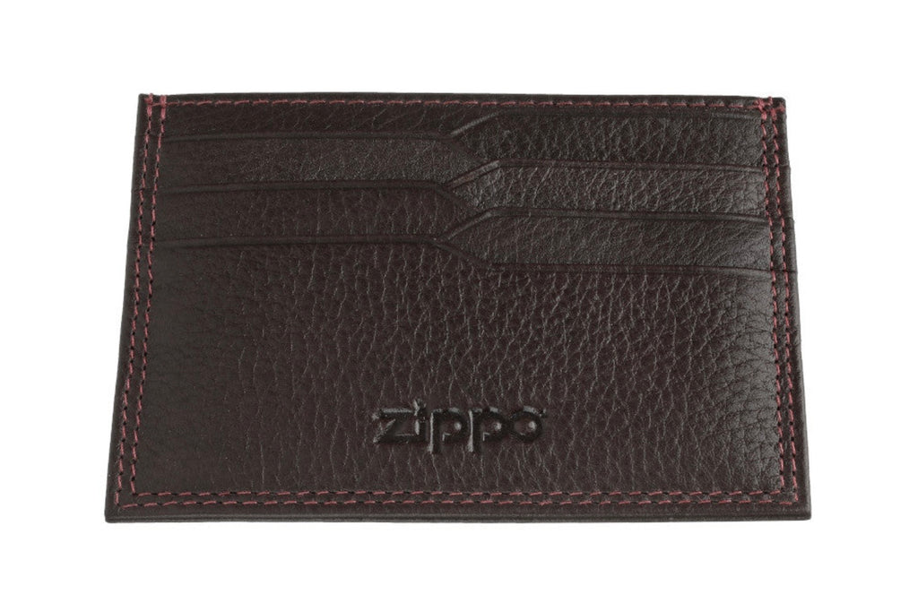 Zippo Credit Card Holder Brown Leather Wallet 2006033 Free Delivery