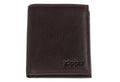 Zippo Tri-Fold Wallet Brown Nappa Leather 2006048 Free Delivery