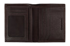 Zippo brown Nappa leather tri-fold wallet with multiple card slots and cash compartments, designed for durability and style.