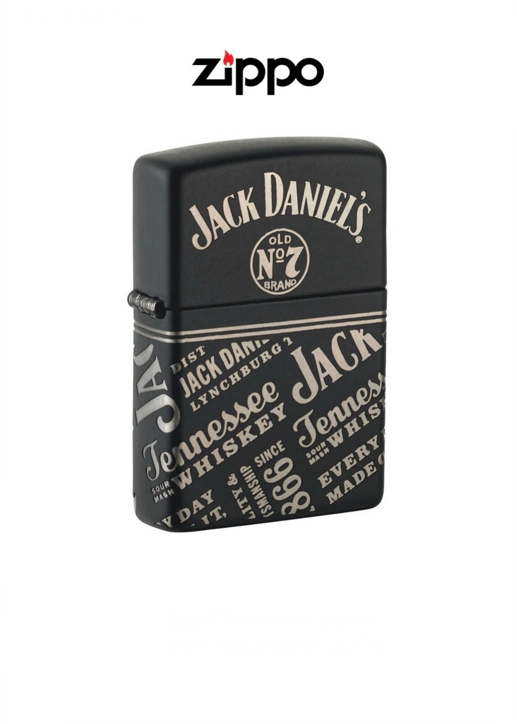 Zippo Lighter 218C Jack Daniels 46279 Windproof Lifetime Guarantee Free Delivery