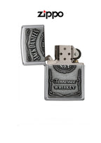 Zippo Lighter Jack Daniels Chrome Label Emblem 250JD427