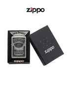 Zippo Lighter Jack Daniels Chrome Label Emblem 250JD427