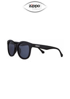 Zippo sunglasses with UV400 protection, polycarbonate frame and lenses, featuring black design and stylish, modern look.