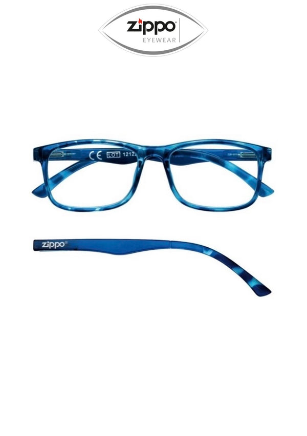 Zippo reading glasses 31Z-PR86 non-prescription Italian design with sleek frame and clear lenses, stylish and functional eyewear.