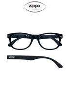 Zippo brand non-prescription reading glasses with Italian design, featuring clear lenses and stylish frame, model 31Z-PR68.
