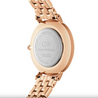 Daniel Wellington Ladies Petite Lumine 28mm analogue watch with a sleek silver case and minimalist dial.