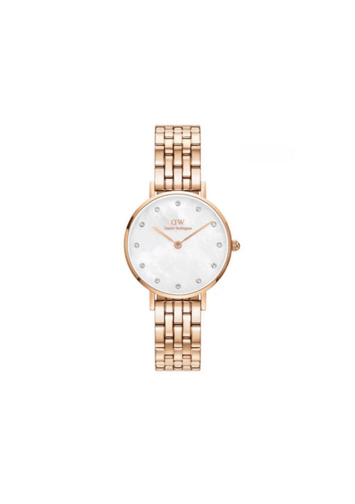 Daniel Wellington Ladies Petite Lumine 28mm analog watch with a sleek design and stainless steel case.