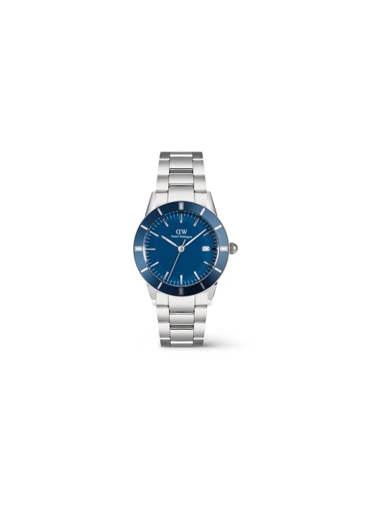 Daniel Wellington Mens Watch Iconic Paradigma Link Blue Enamel DW00100820