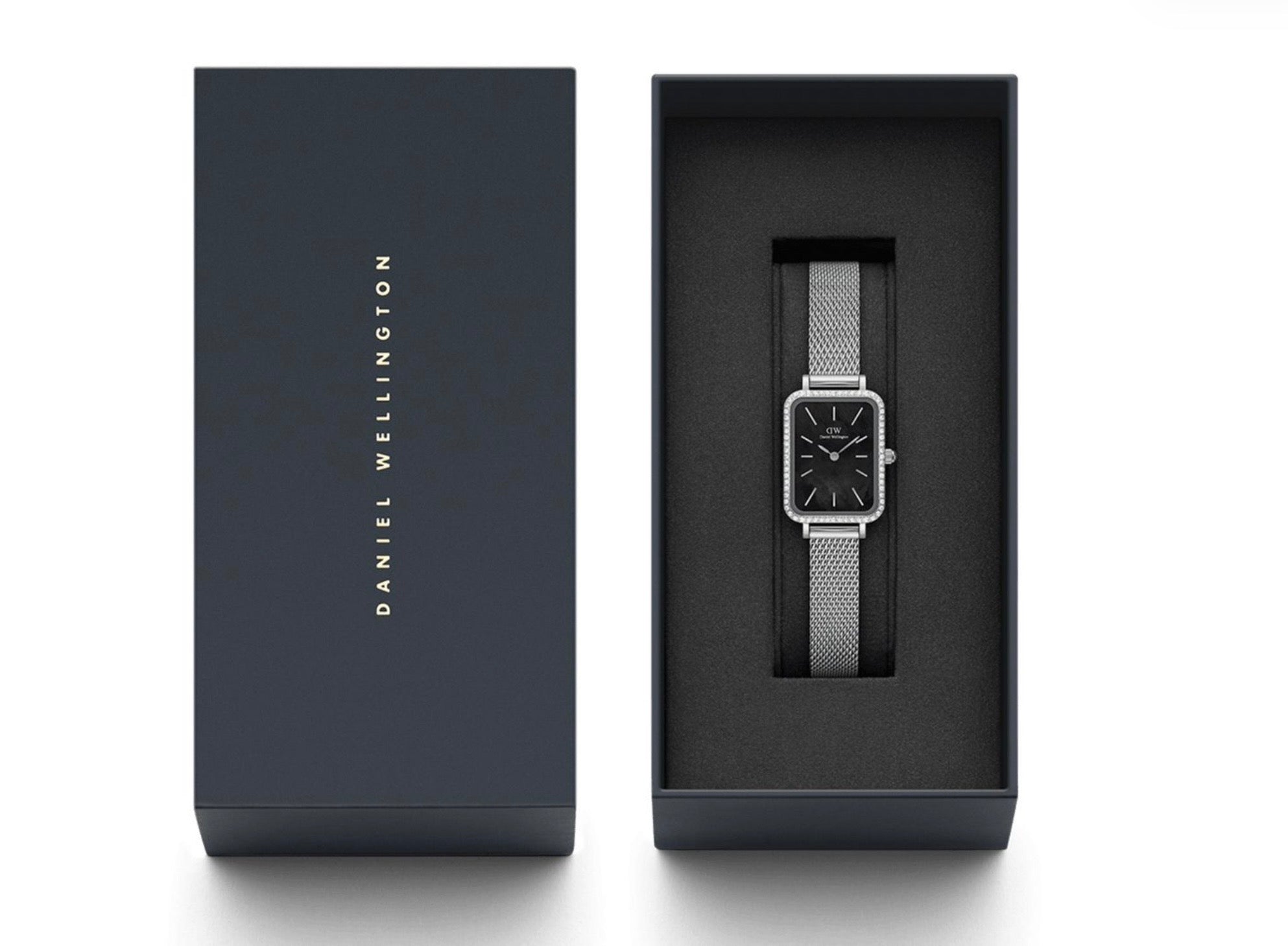 Daniel Wellington Ladies Watch Quadro Lumine Silver 20 DW00100667