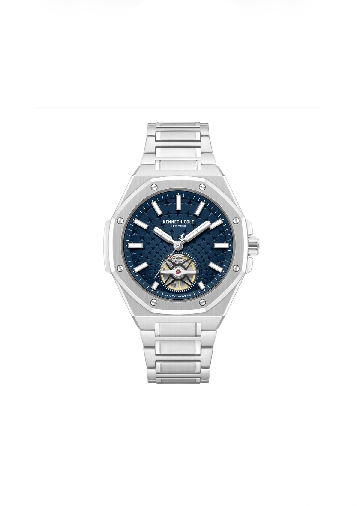 Kenneth Cole Mens Watch Silver Benson Automatic KCWGY0099104