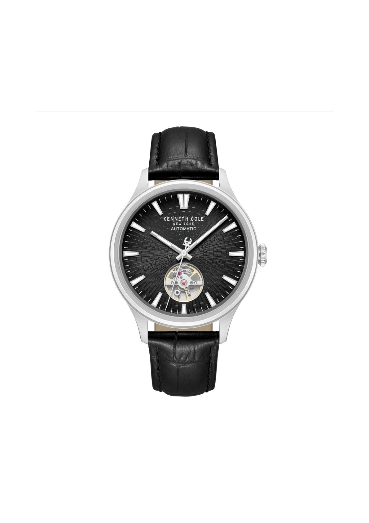Kenneth Cole Mens Watch Silver Newport Automatic KCWGX0098007