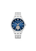Kenneth Cole Mens Watch Newport Silver Skeleton Automatic KCWGY0098005