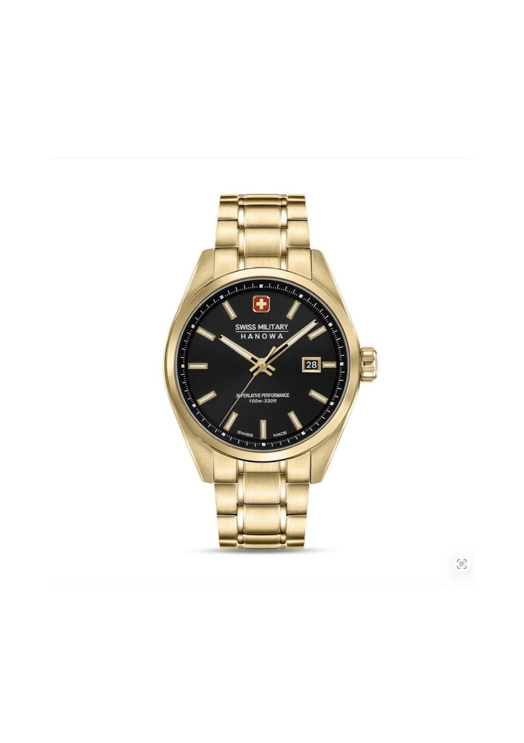 Swiss Military Hanowa Mens Watch Pioneer Gold Swiss Made SMWGH0004110