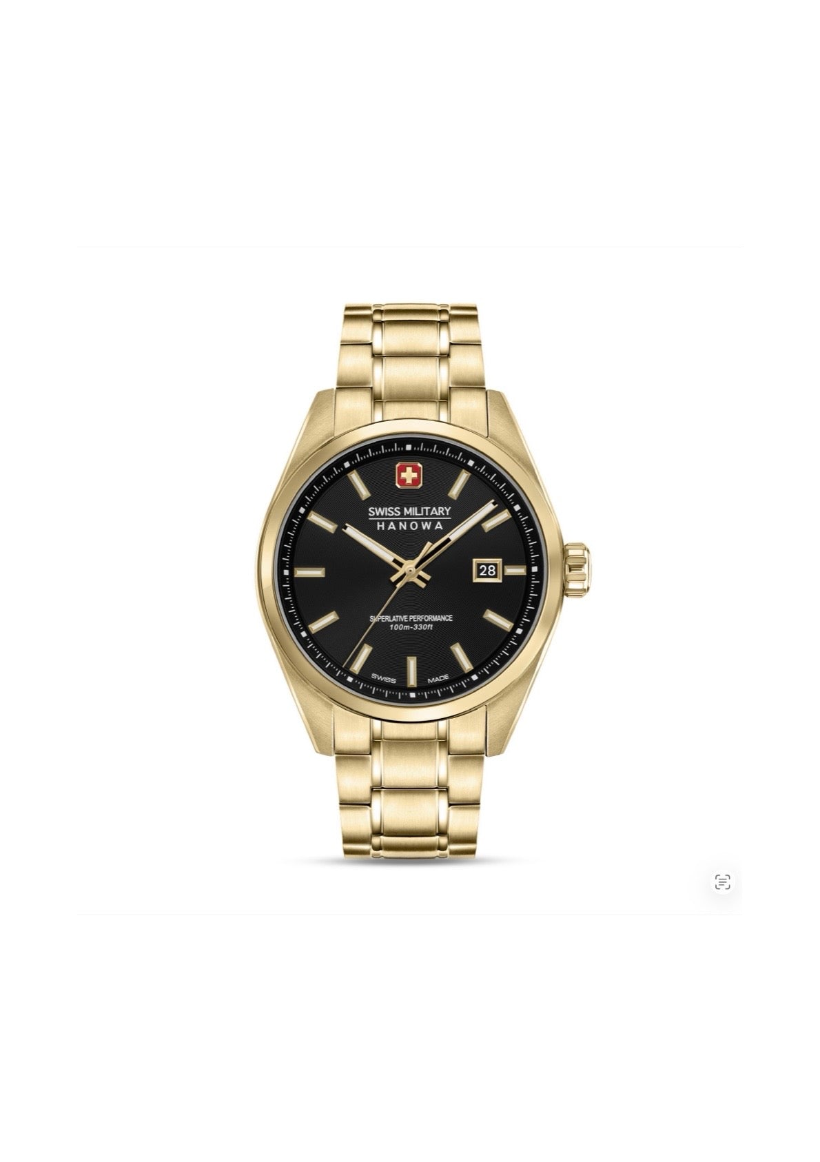 Swiss Military Hanowa Mens Watch Pioneer Gold Swiss Made SMWGH0004110