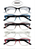 Zippo reading glasses with Italian design, non-prescription, stylish frame, and clear lenses, model 31Z-B1.