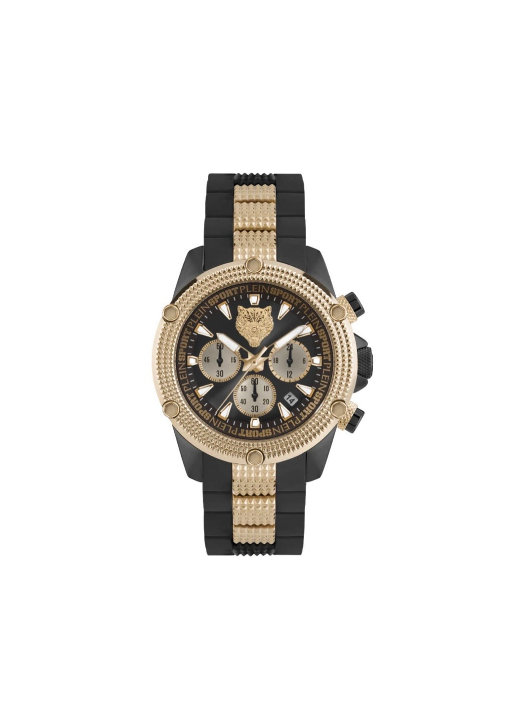 Philipp Plein Sport Watch Mens Hurricane Chronograph Black Dial Black Case Quartz PSDBA0523