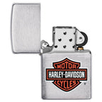 Zippo Lighter Harley Davidson Classic Chrome Logo Design 200HD.H252