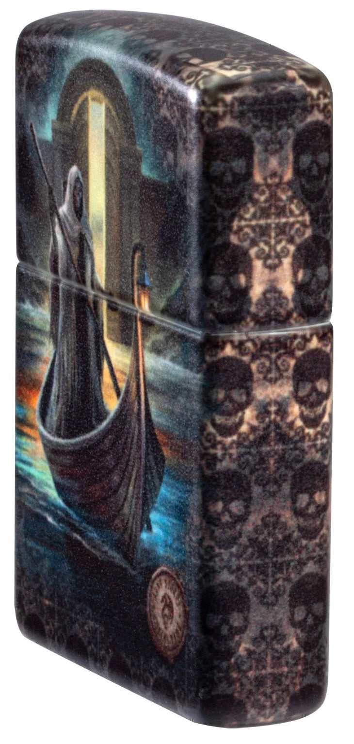 Zippo Lighter Anne Stokes The Ferryman Design 47085 Windproof