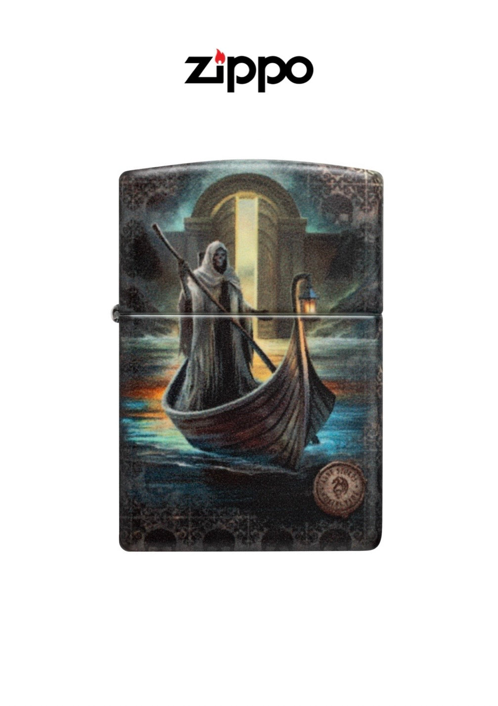 Zippo Lighter Anne Stokes The Ferryman Design 47085 Windproof