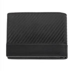 Zippo Carbon Fibre Pattern Black Leather Wallet 2007995