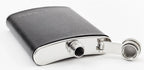 Zippo Black Leather Stainless Steel 6oz Flask 2005269