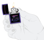 Zippo Lighter Harley Davidson Black Light Motorcycle Design 60007424